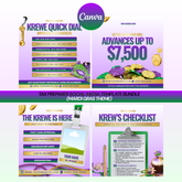 Tax Preparer Social Media Template Bundle (Mardi Gras Theme)