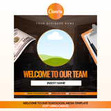 Welcome To Our Team Social Media Template