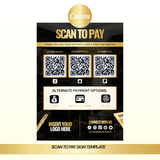 Scan To Pay Sign Template