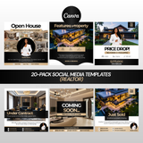 20-Pack Social Media Templates (Realtor)