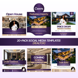 20-Pack Social Media Templates (Realtor)