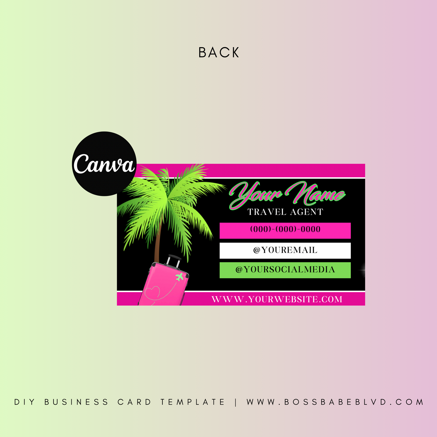 Trip Advisor DIY Business Card Template