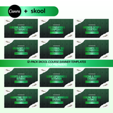 Tax Preparer Skool Course Banner Templates (12-Pack)