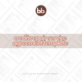 Credit Repair Service Agreement Template