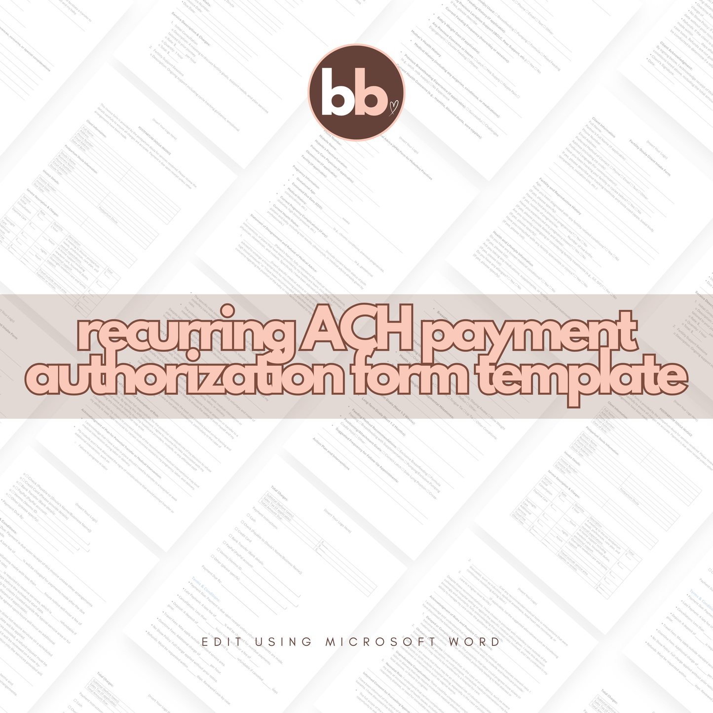 Recurring ACH Payment Authorization Form Template