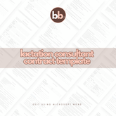 Lactation Consultant Contract Template