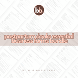 Postpartum Doula Essential Business Forms Bundle