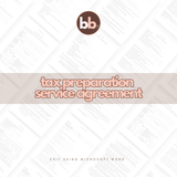 Tax Preparation Service Agreement Template