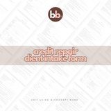 Credit Repair Client Intake Form Template