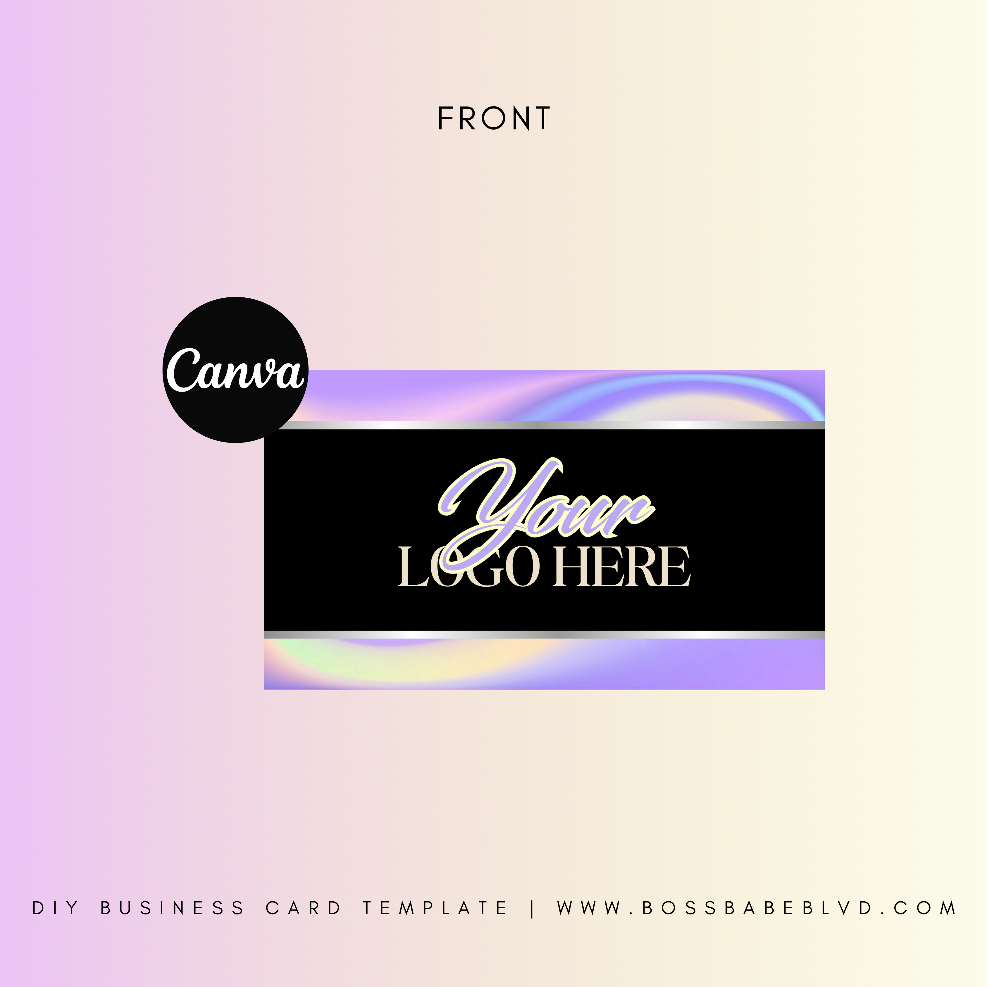 Pastel DIY Business Card Template