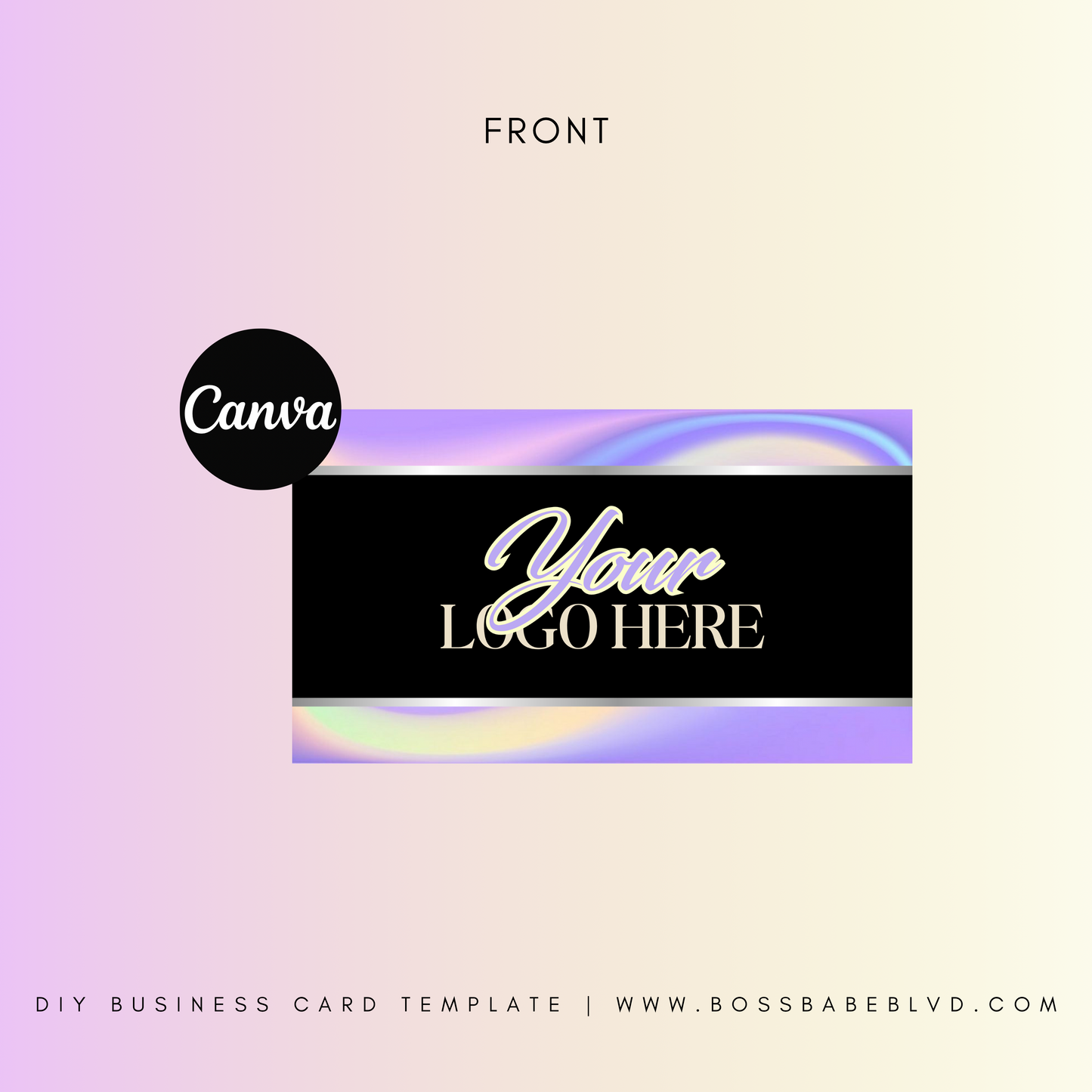 Pastel DIY Business Card Template