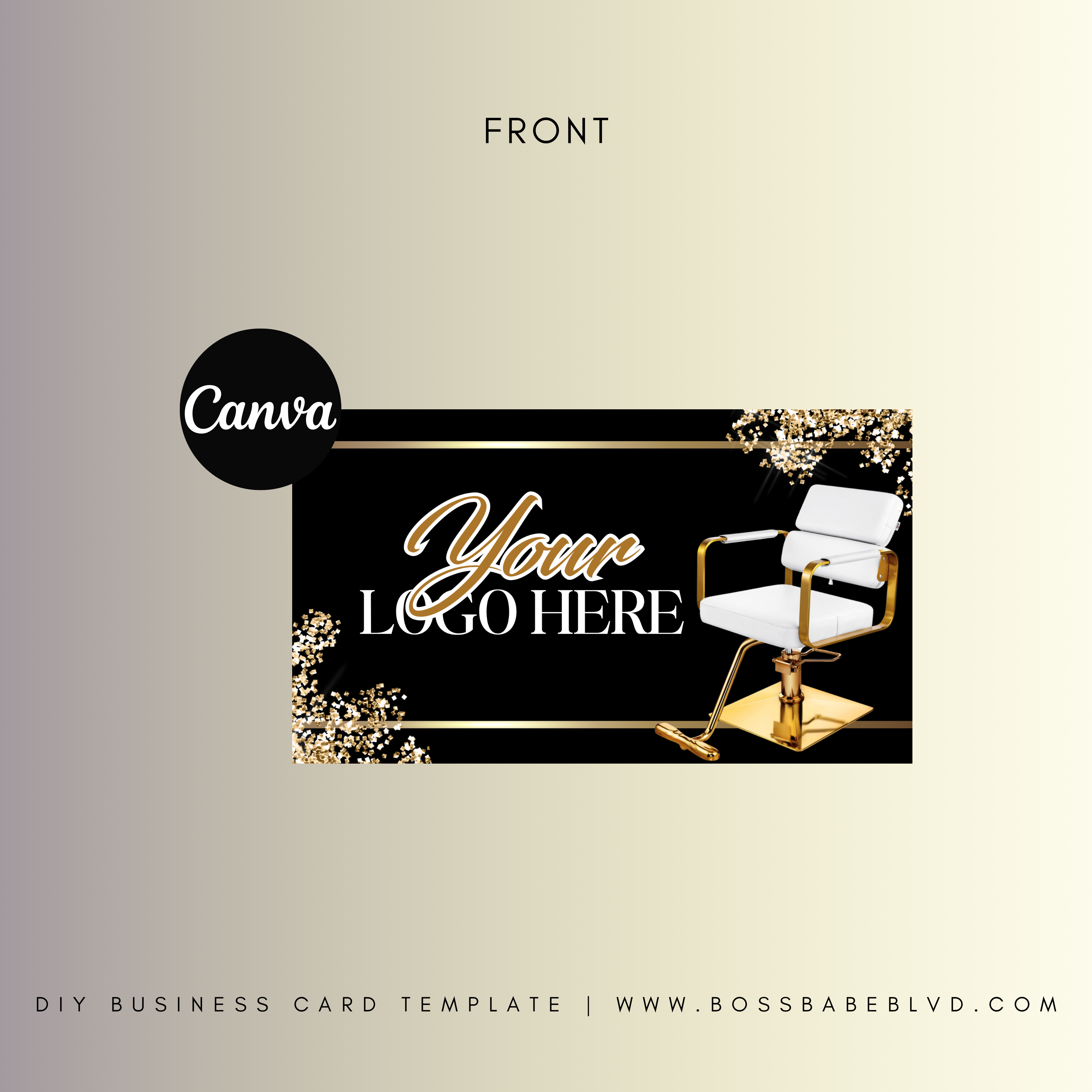 Hair Stylist DIY Business Card Template