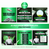 20-Pack Social Media Templates (Tax Preparer)