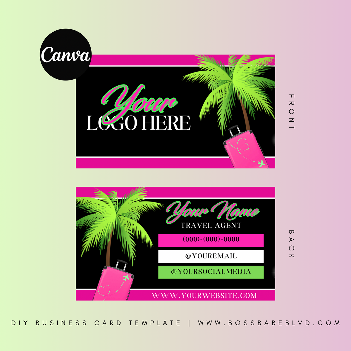 Trip Advisor DIY Business Card Template