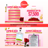 Tax Preparer Social Media Template Bundle (Valentine's Day Theme)