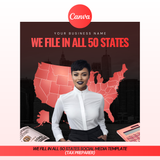 We File In All 50 States Social Media Template (Tax Preparer)