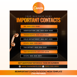 IRS Important Contacts Social Media Template (Tax preparer)