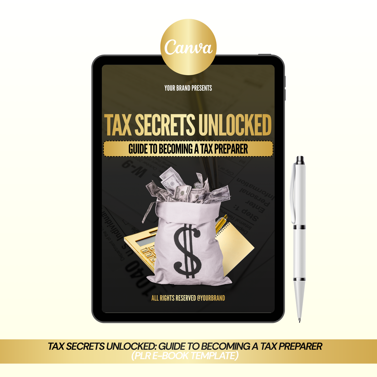 Tax Secrets Unlocked: Guide To Becoming A Tax Preparer (PLR E-Book Template)