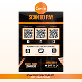 Scan To Pay Sign Template
