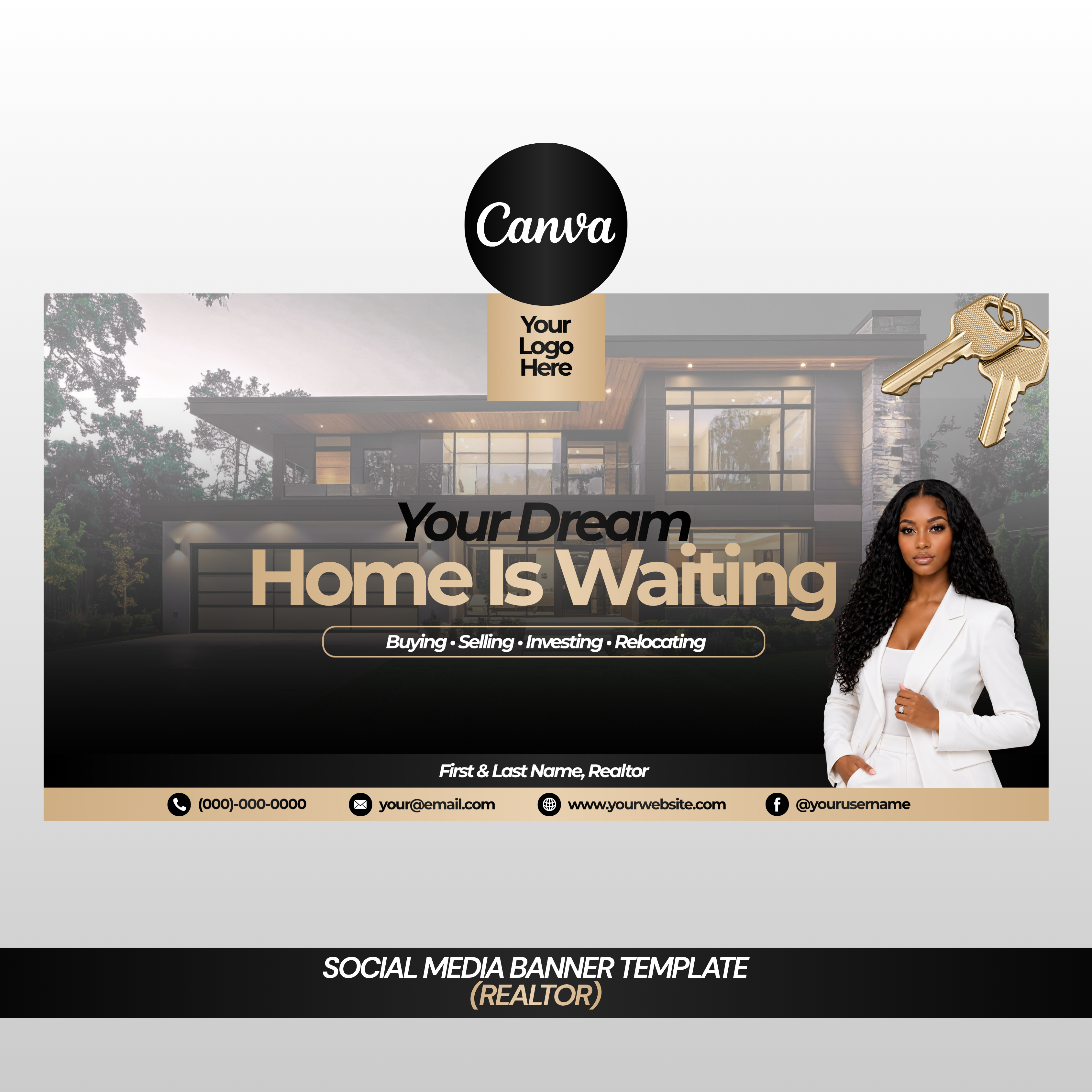 Realtor Social Media Banner Template