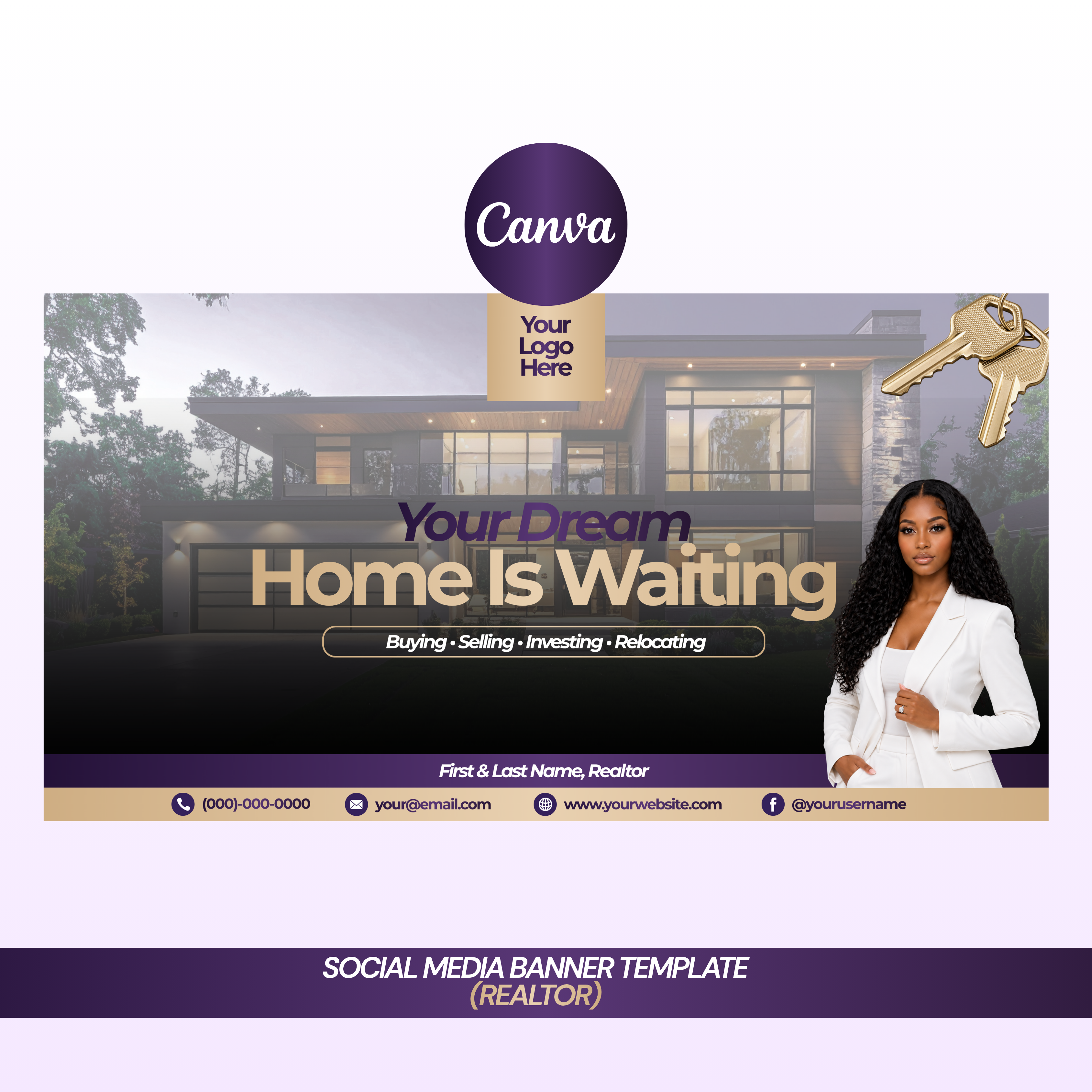 Realtor Social Media Banner Template