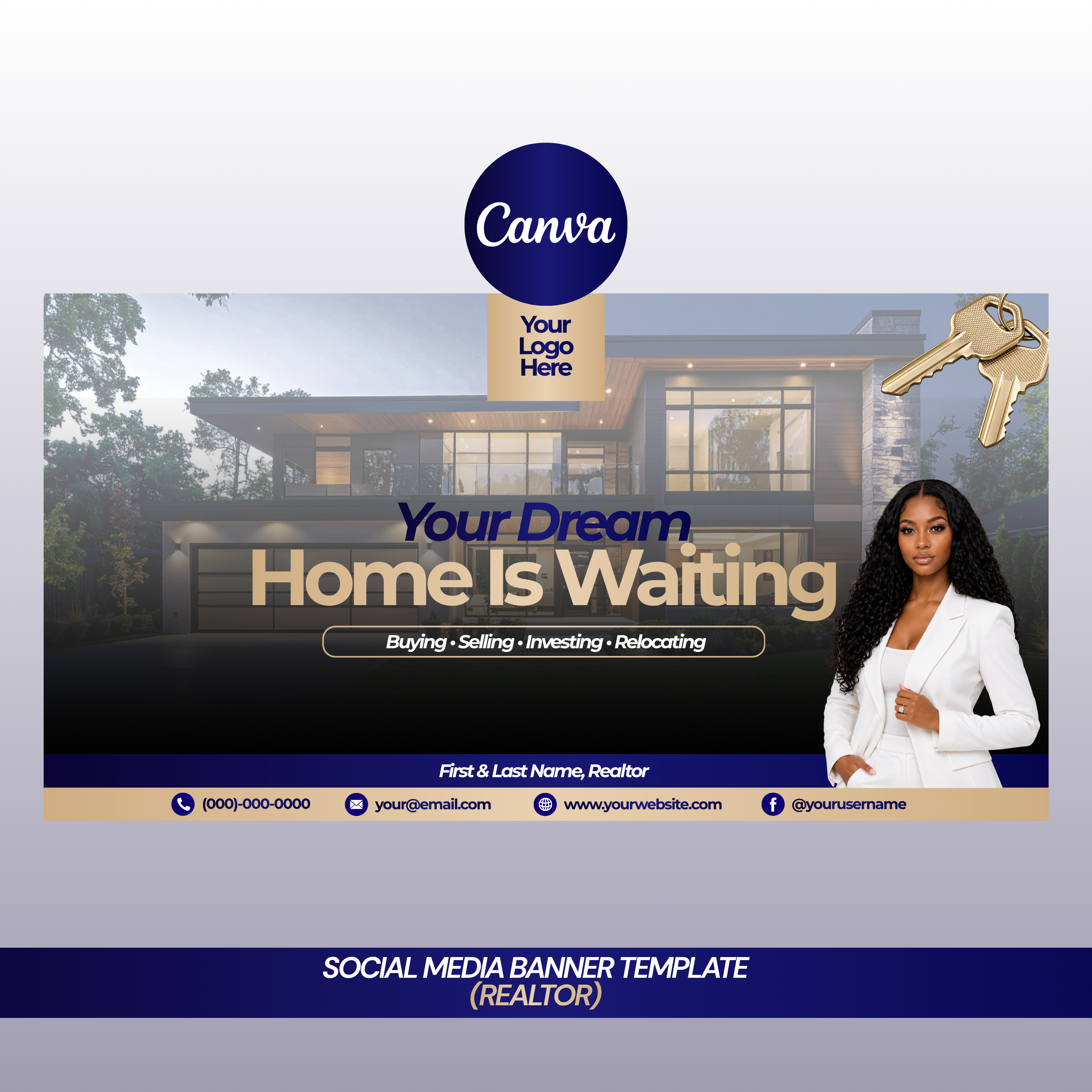 Realtor Social Media Banner Template
