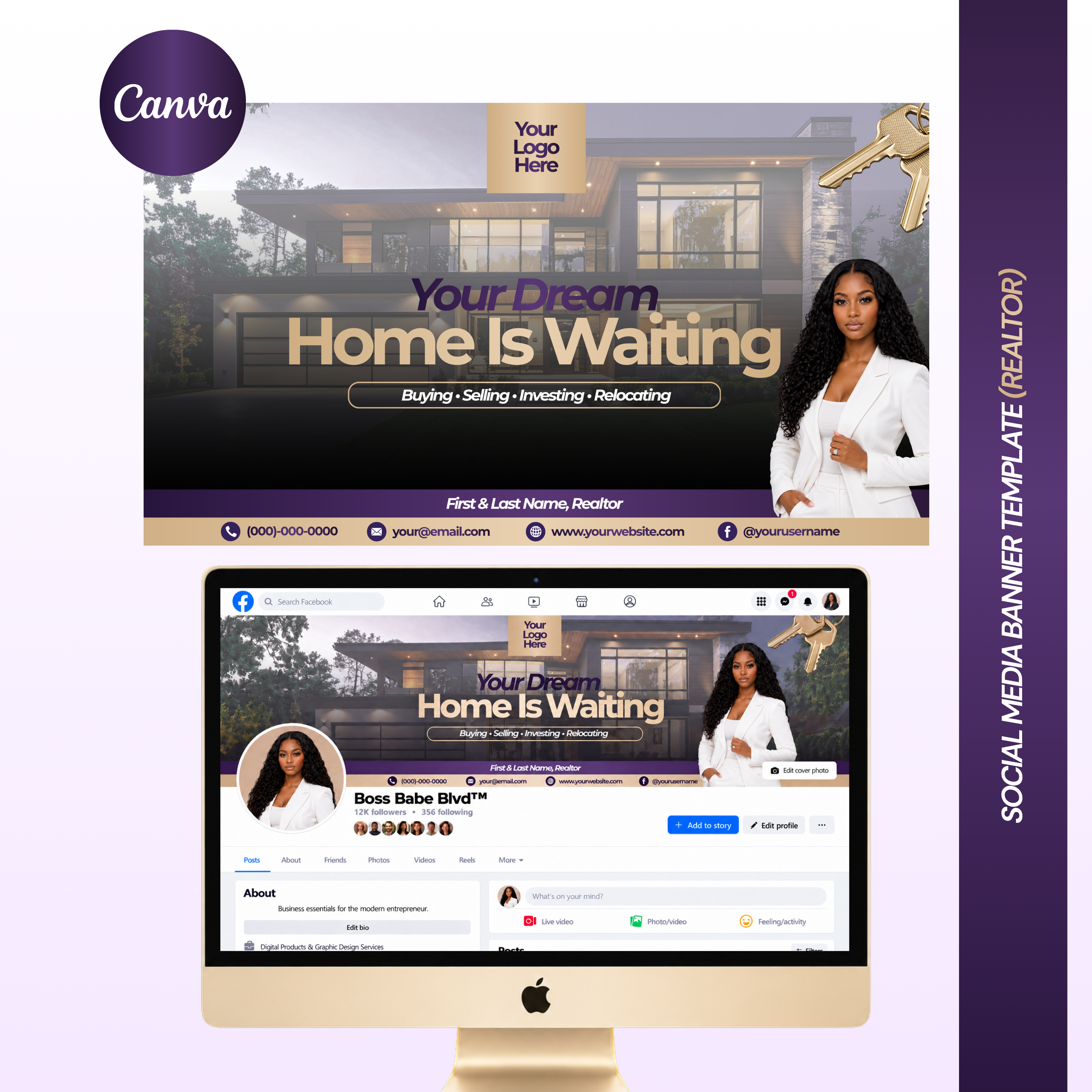 Realtor Social Media Banner Template