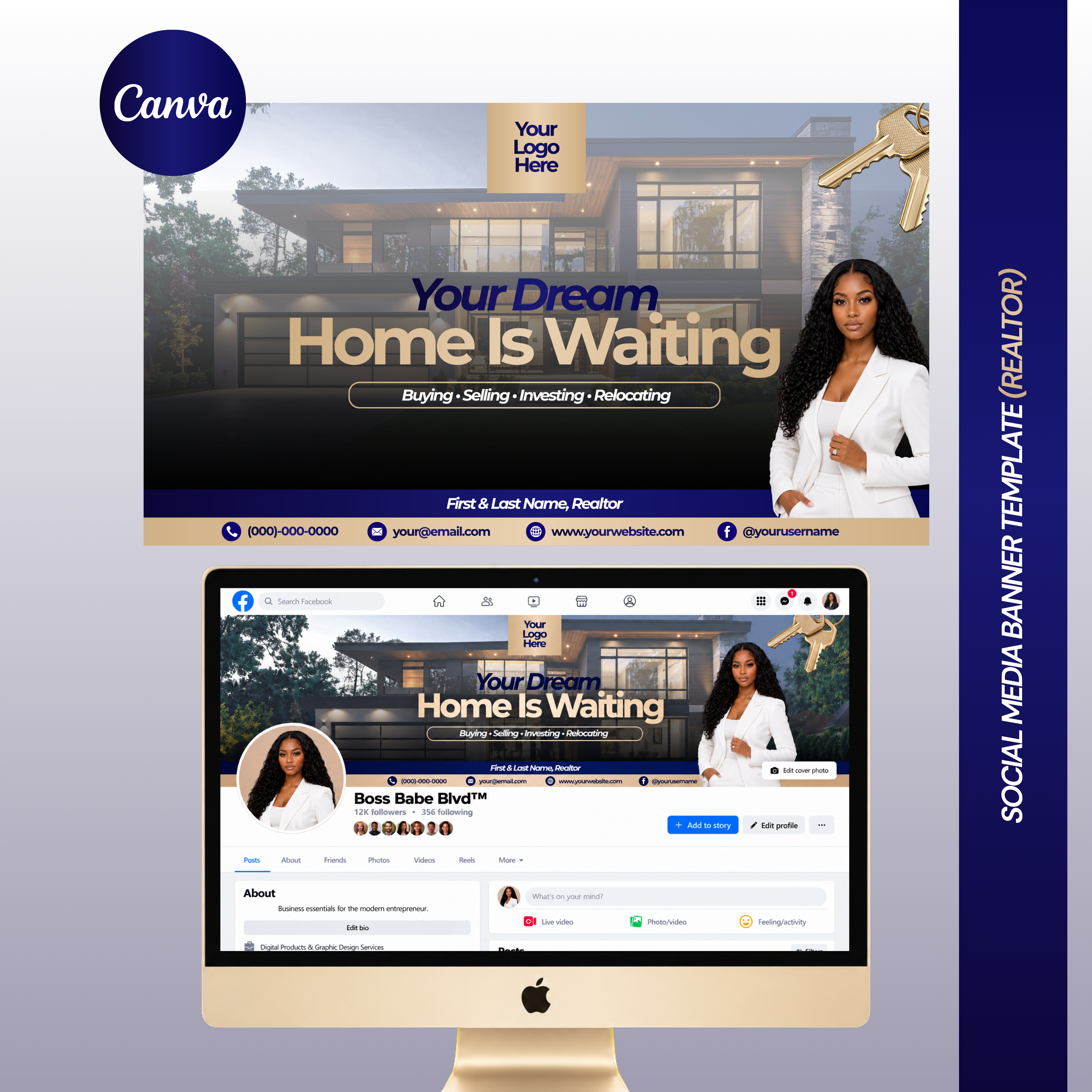 Realtor Social Media Banner Template