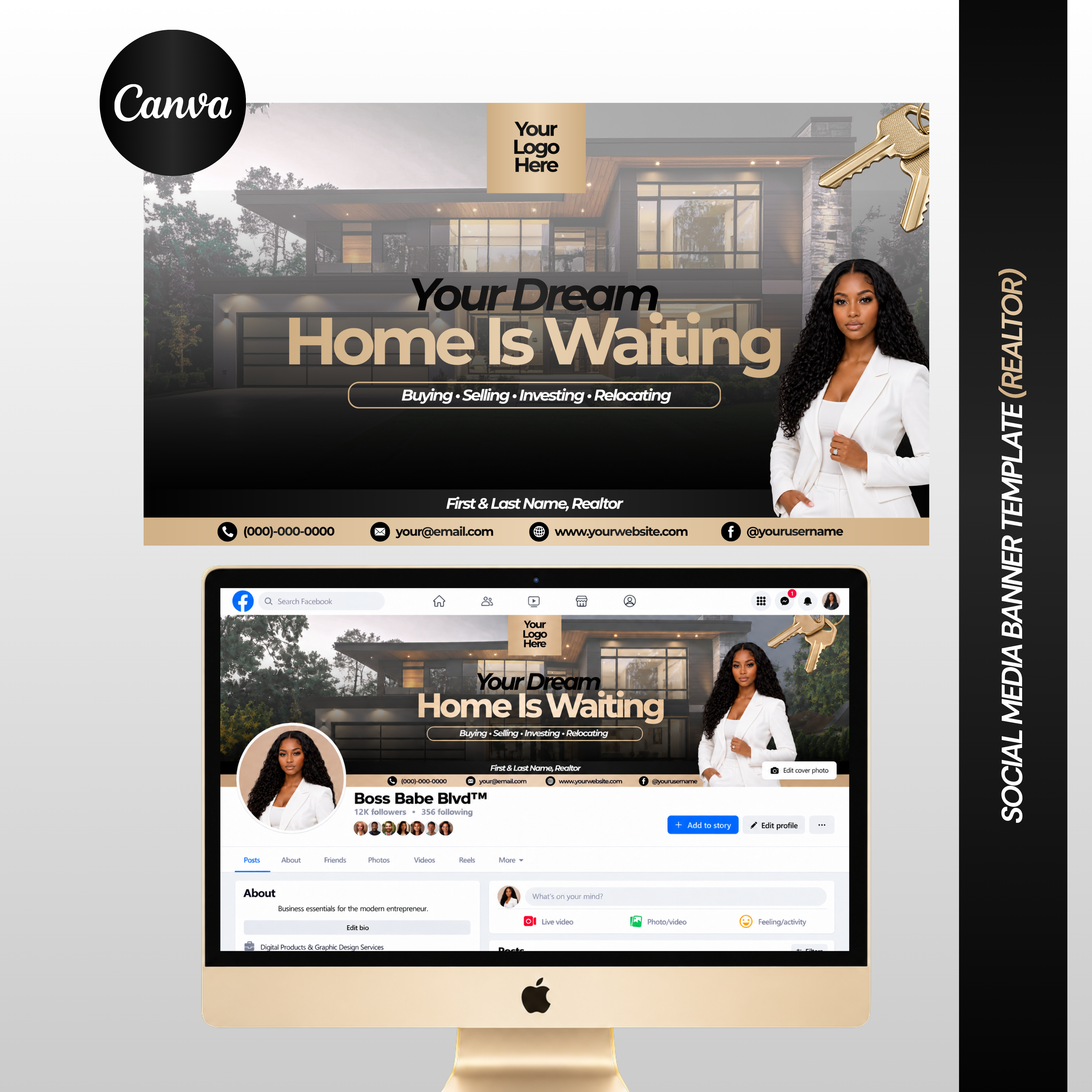 Realtor Social Media Banner Template
