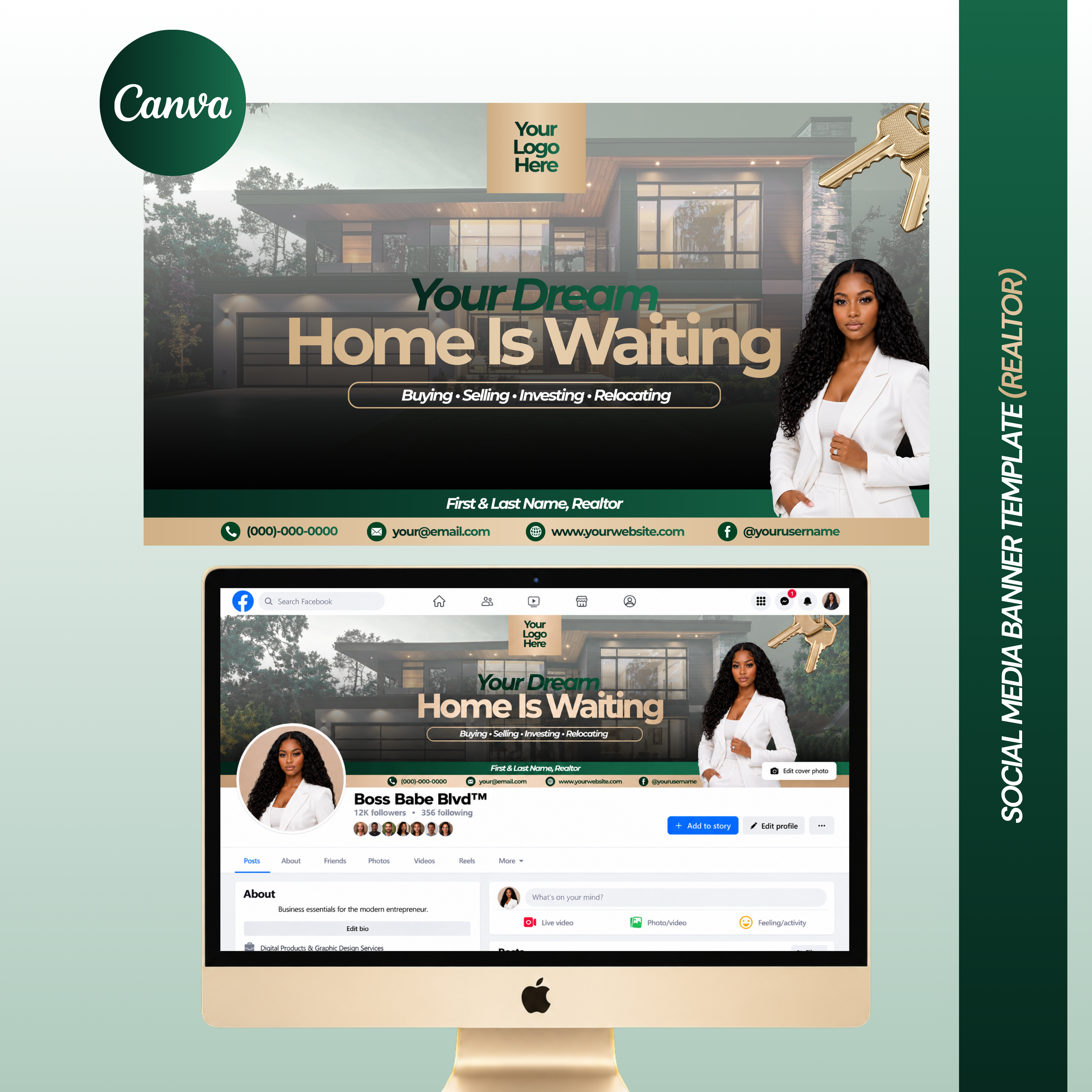 Realtor Social Media Banner Template