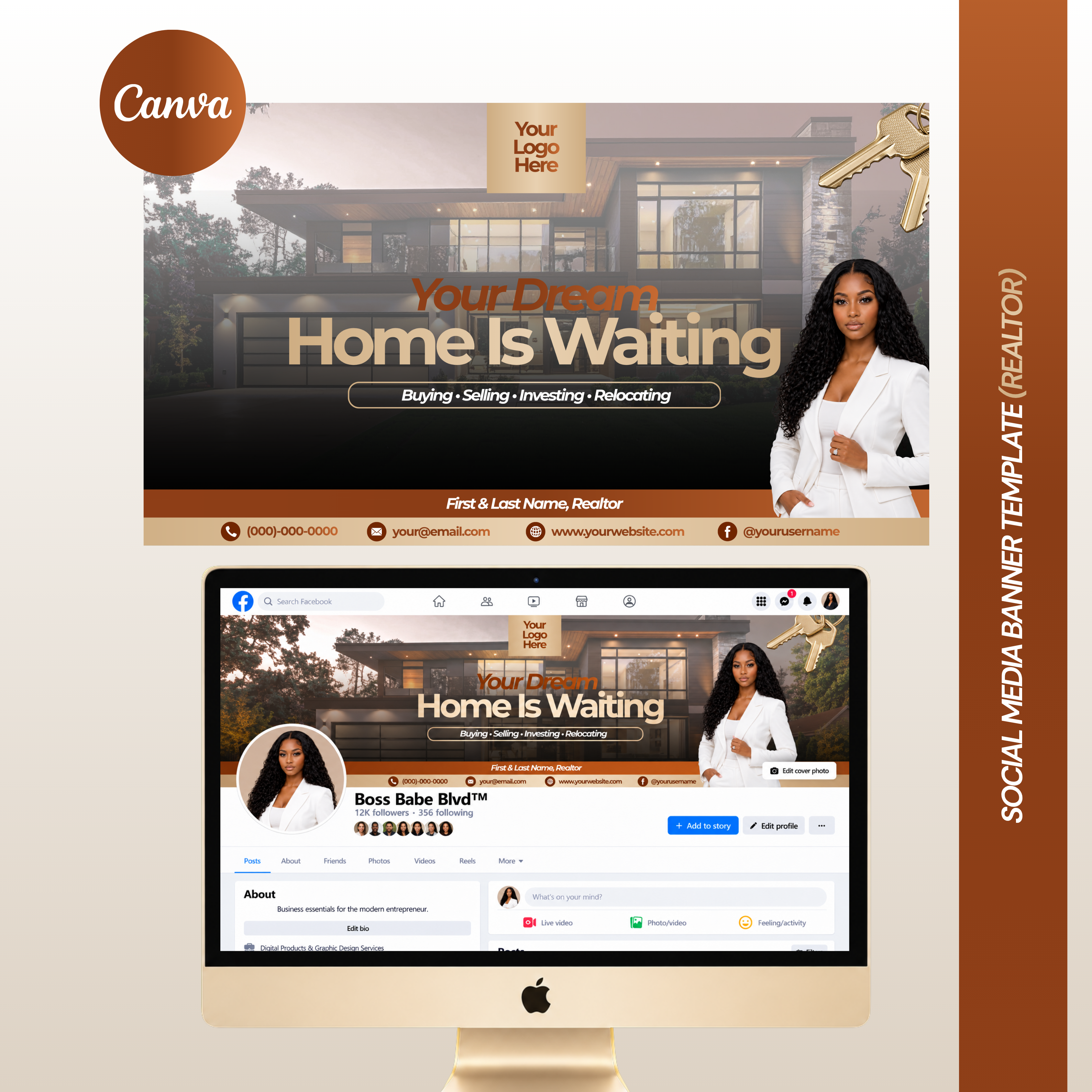 Realtor Social Media Banner Template
