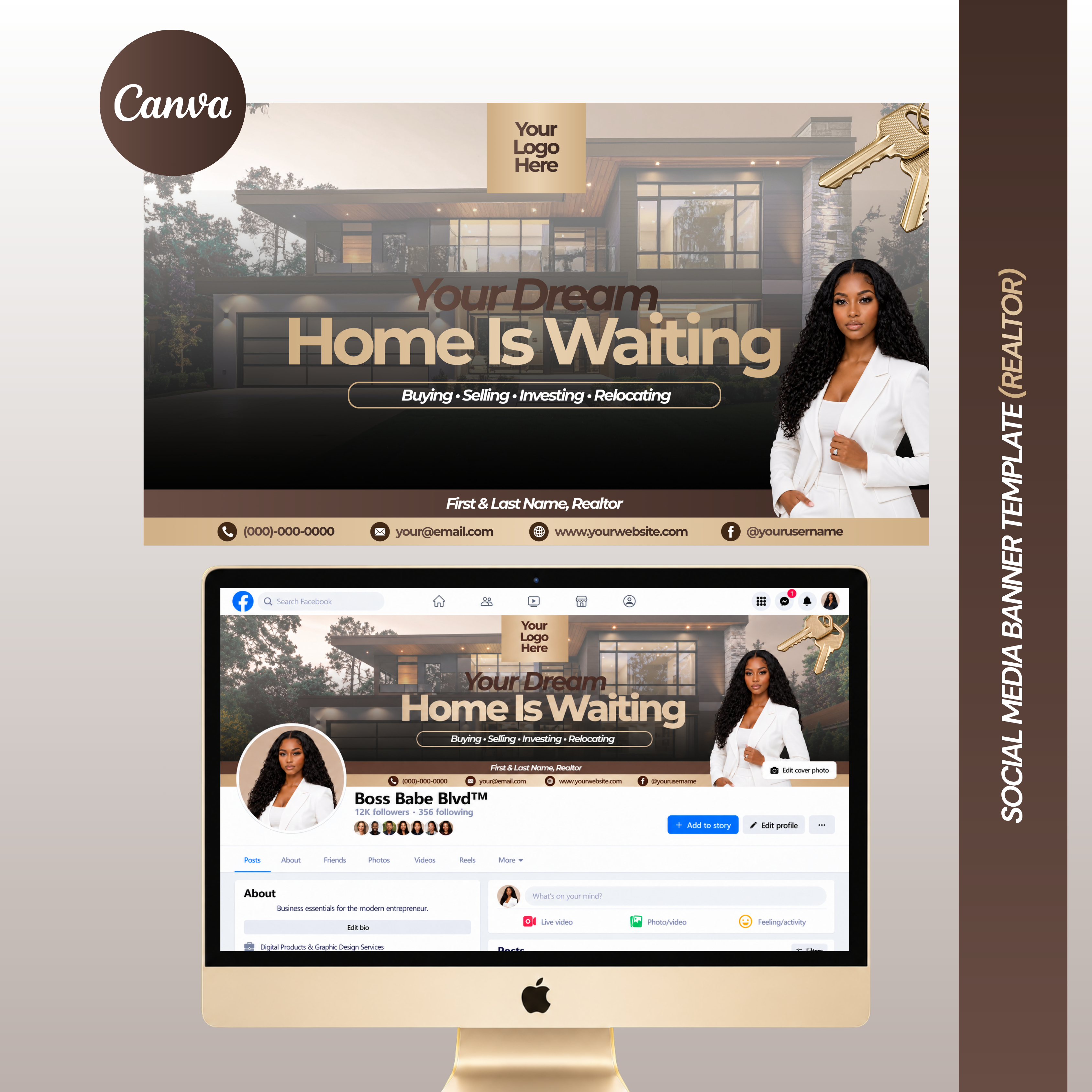 Realtor Social Media Banner Template