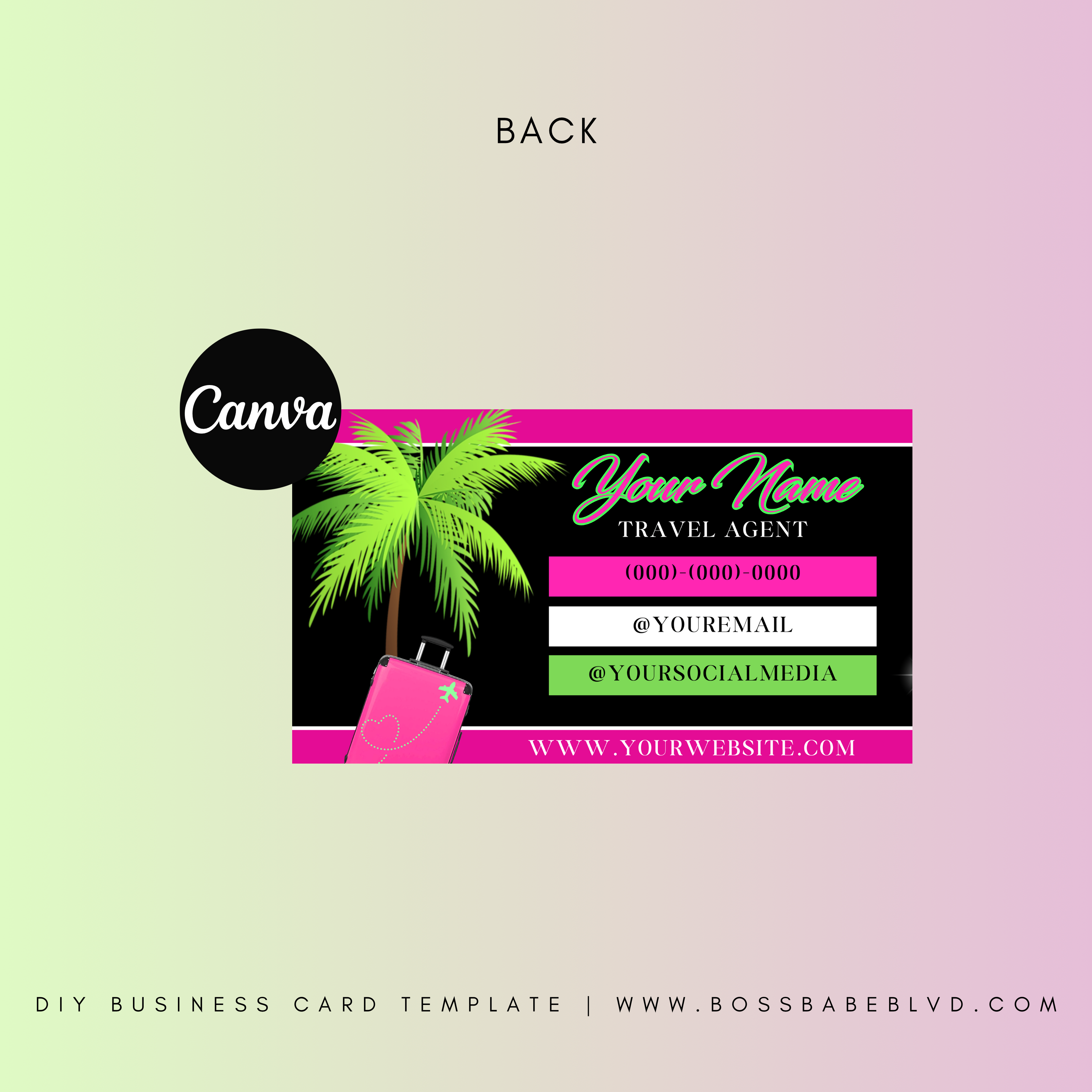 Trip Advisor DIY Business Card Template