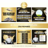 20-Pack Social Media Templates (Tax Preparer)
