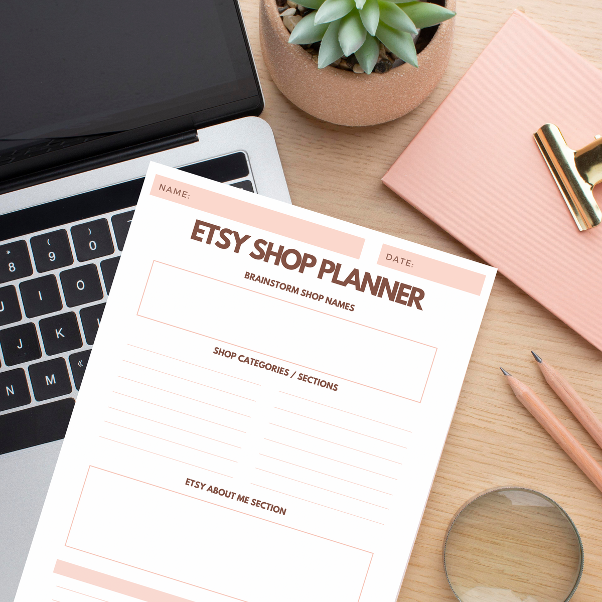 Etsy Shop Planner
