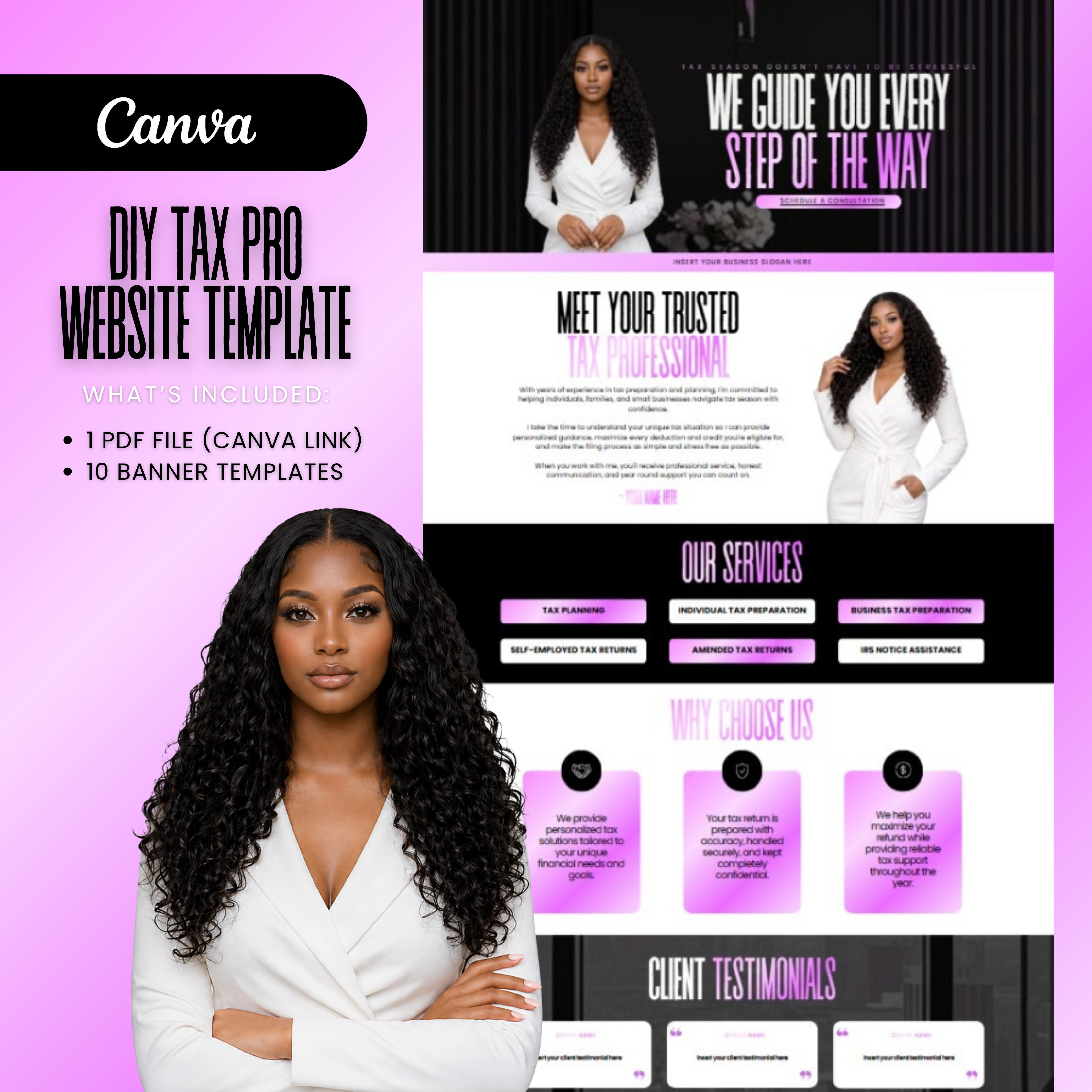 Tax Preparer Website Template