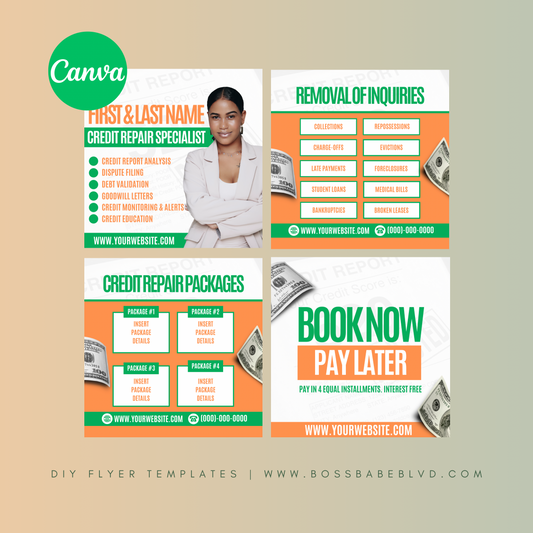 Credit Repair Specialist DIY Flyer Templates