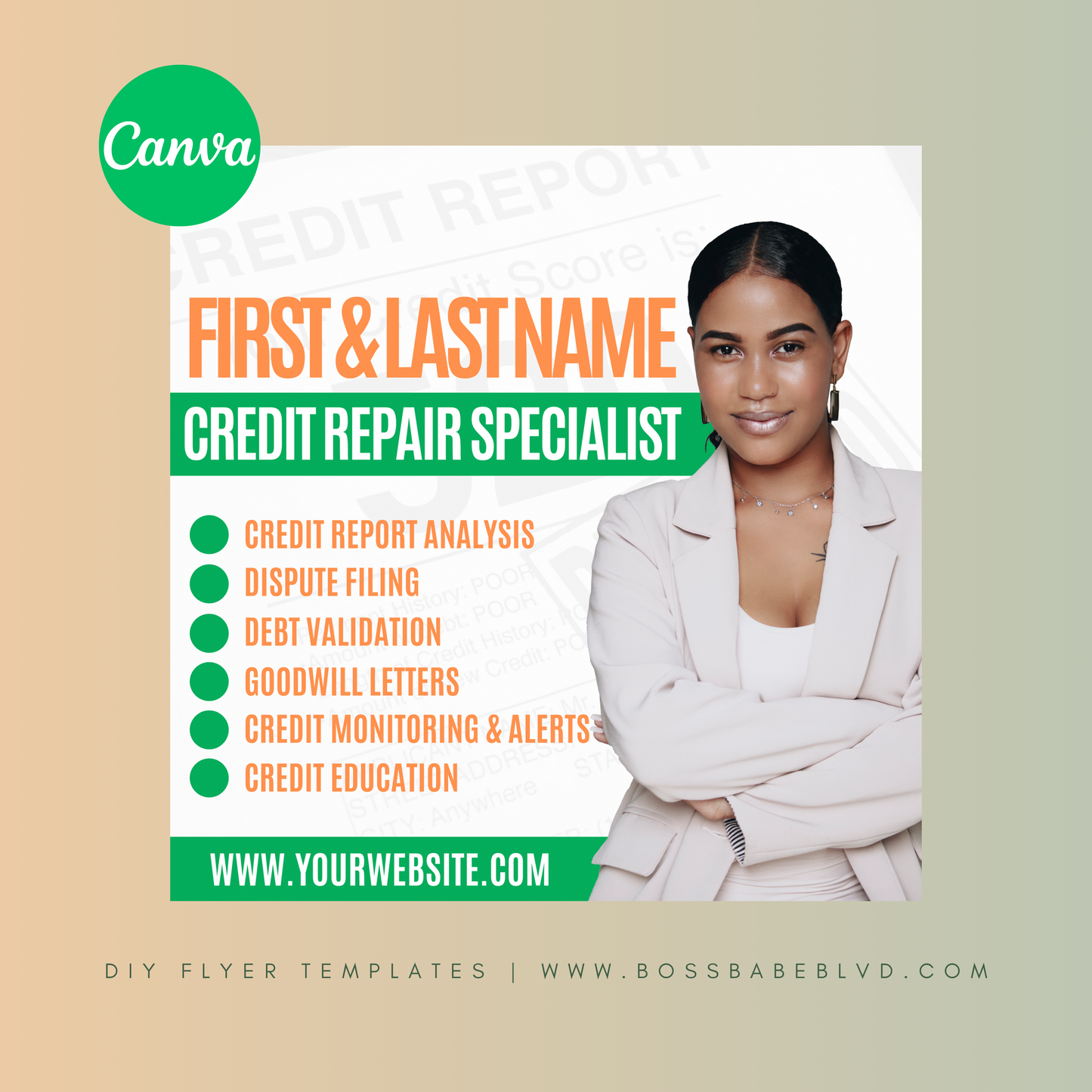 Credit Repair Specialist DIY Flyer Templates