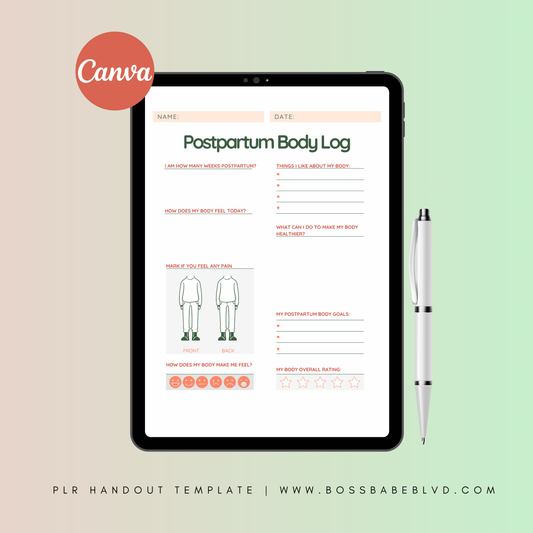 PLR: Postpartum Body Log