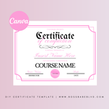 Certificate Of Completion DIY Template