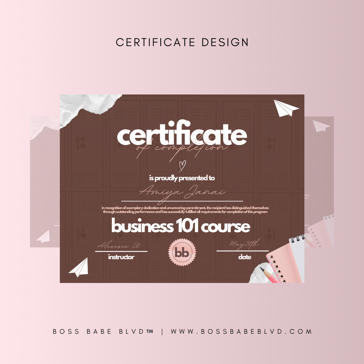 Certificate Design