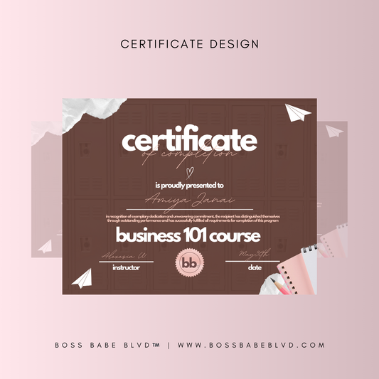Certificate Design