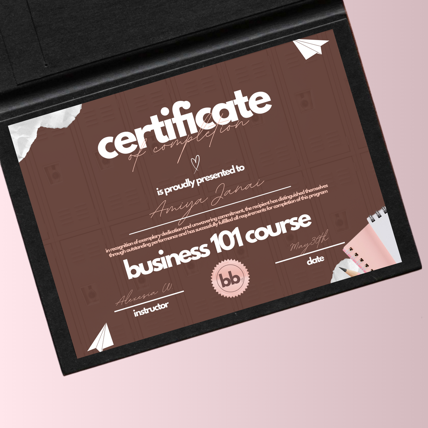 Certificate Design