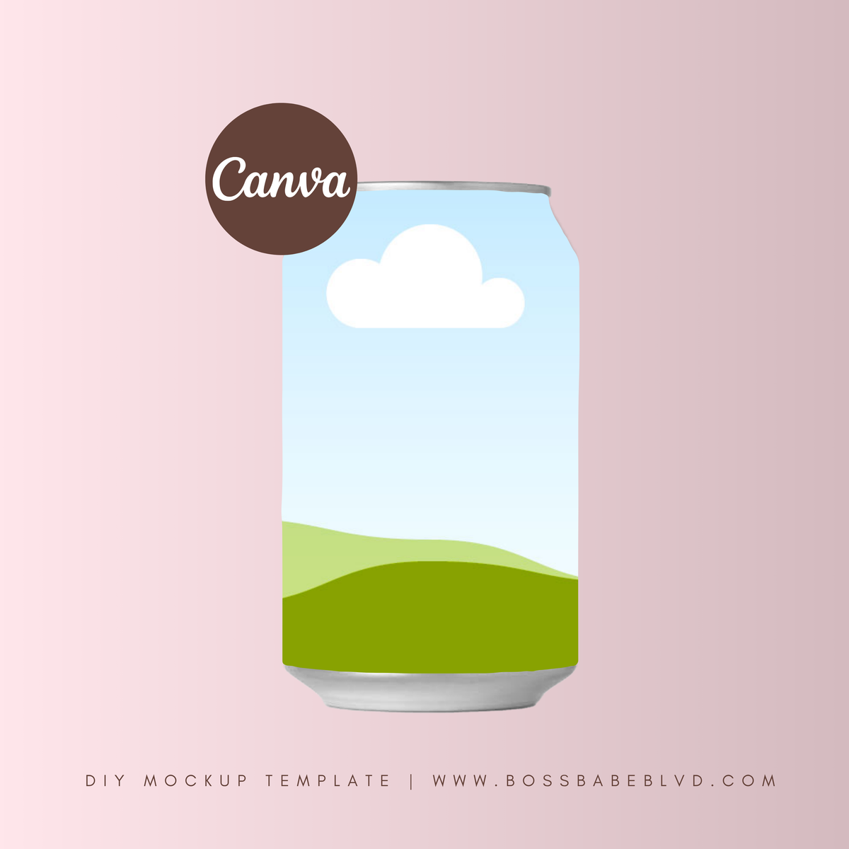 Soda Can Mockup Template