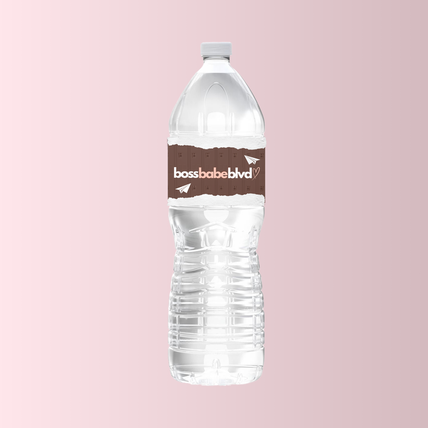 Water Bottle Label Mockup Template