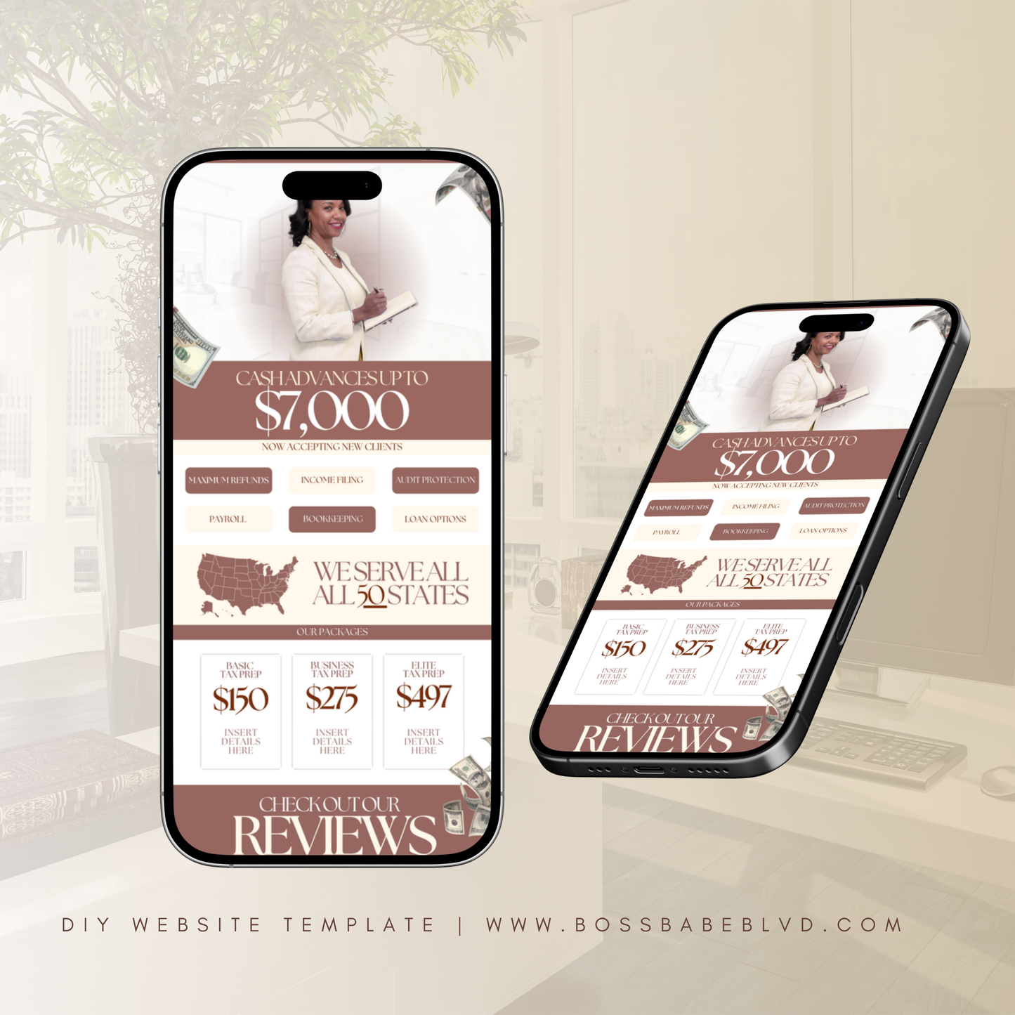 Tax Preparer Website Template