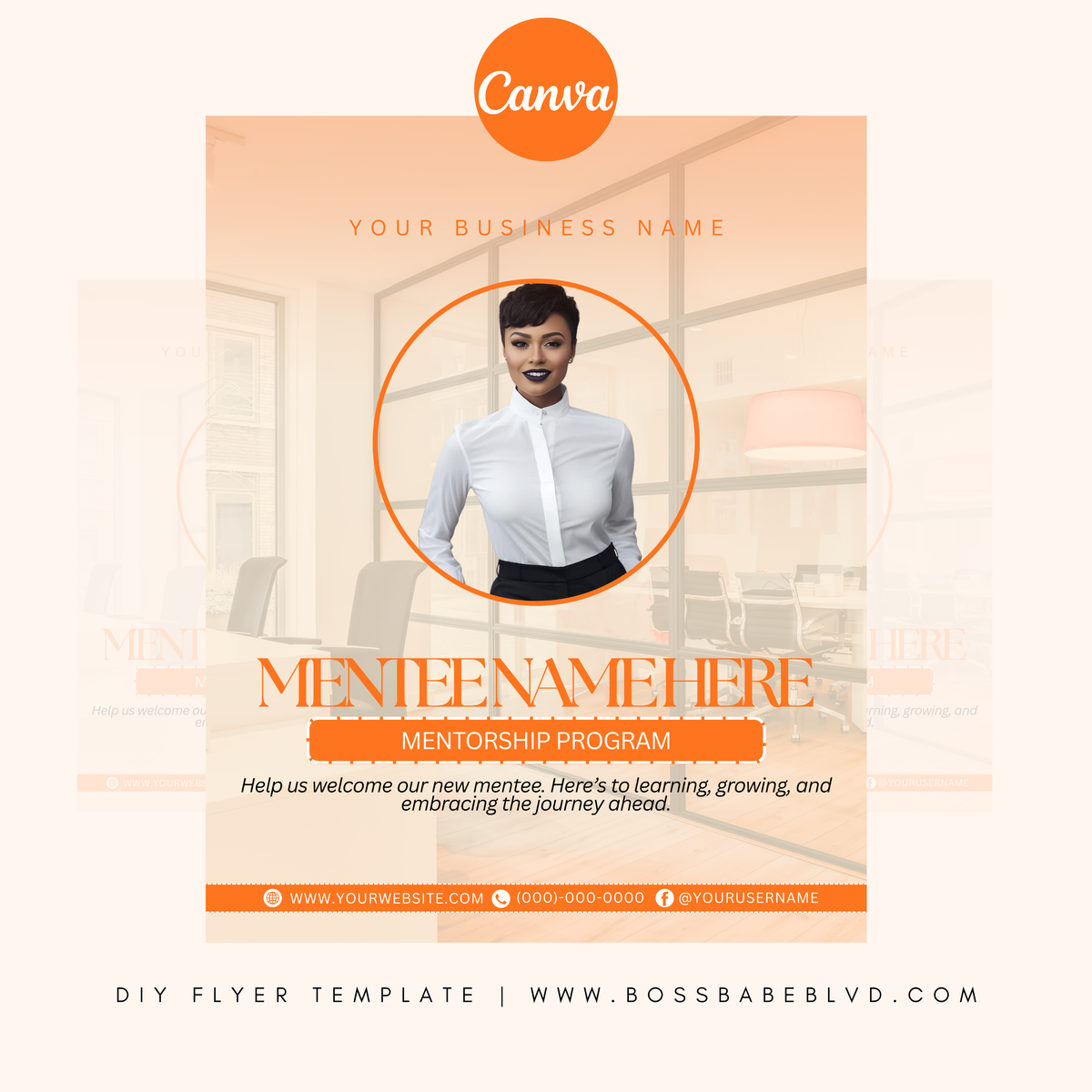 Welcome Our New Mentee DIY Flyer Template