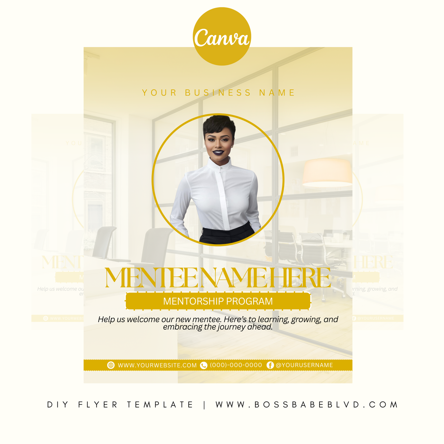Welcome Our New Mentee DIY Flyer Template