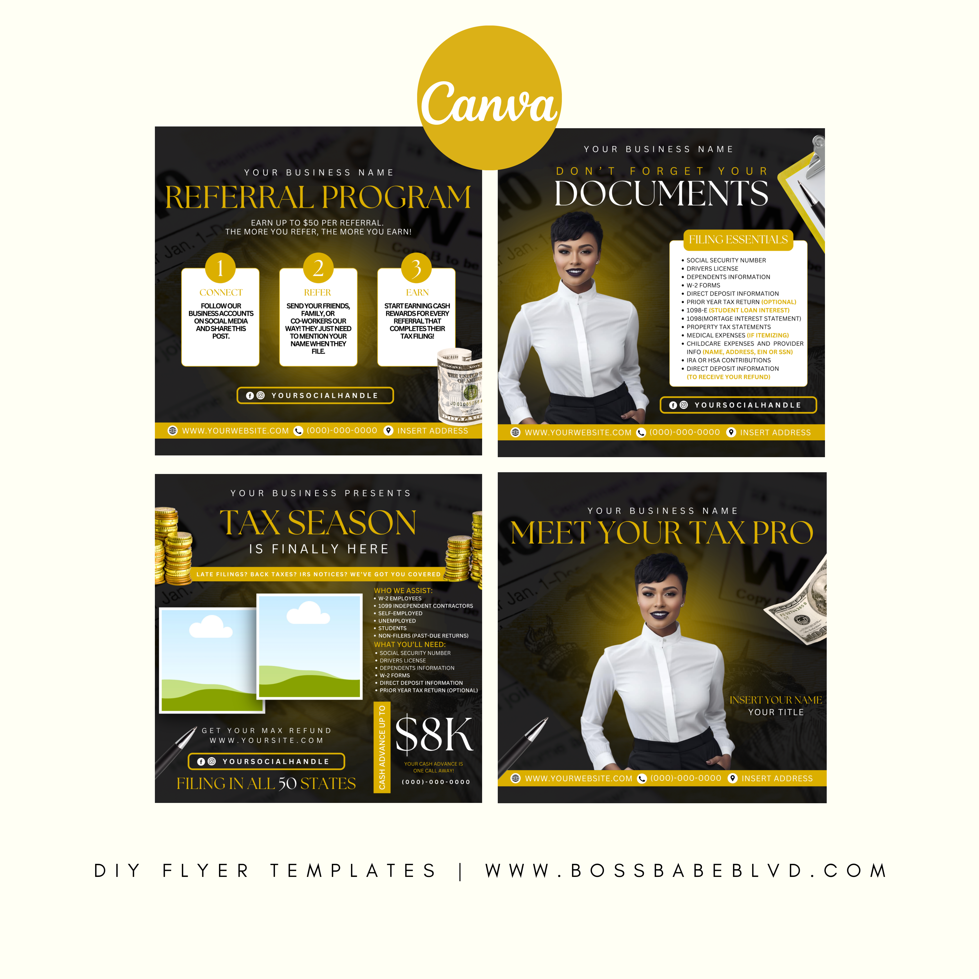 Tax Season DIY Flyer Bundle