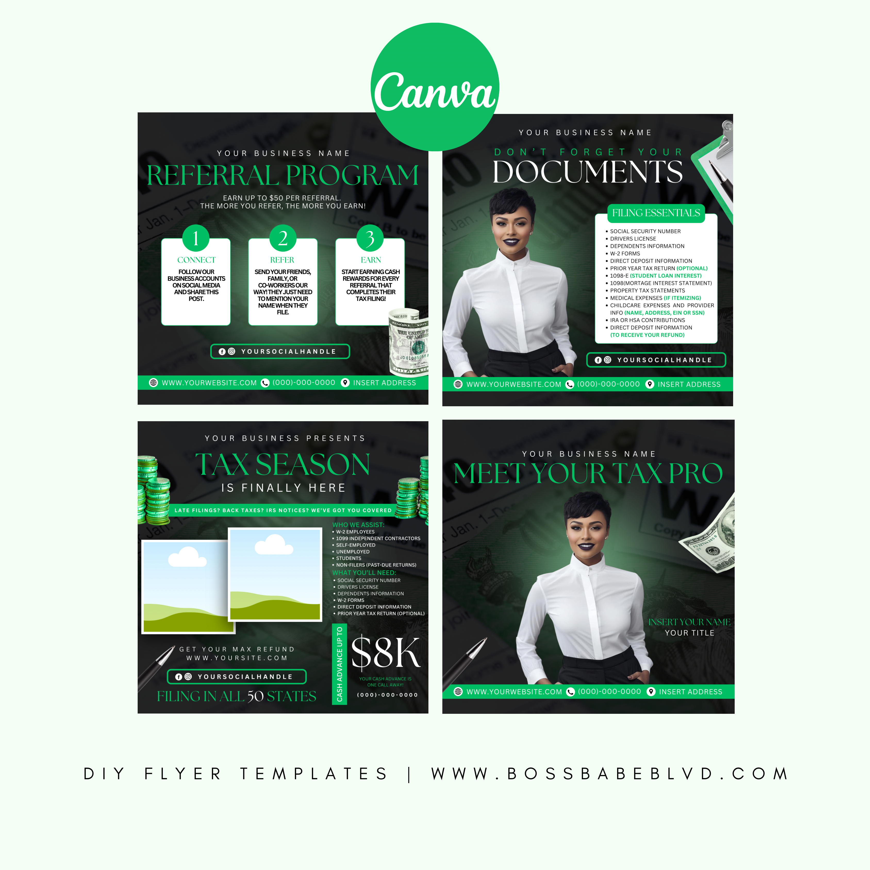Tax Season DIY Flyer Bundle